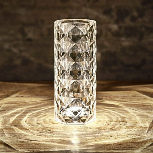 Lampe Cristal Rechargeable à Effet Diamant – Design Élégant à 3 Intensités