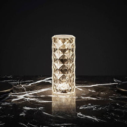 Lampe Cristal Rechargeable à Effet Diamant – Design Élégant à 3 Intensités