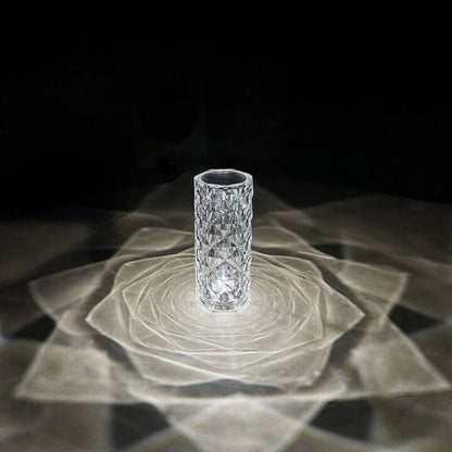 Lampe Cristal Rechargeable à Effet Diamant – Design Élégant à 3 Intensités