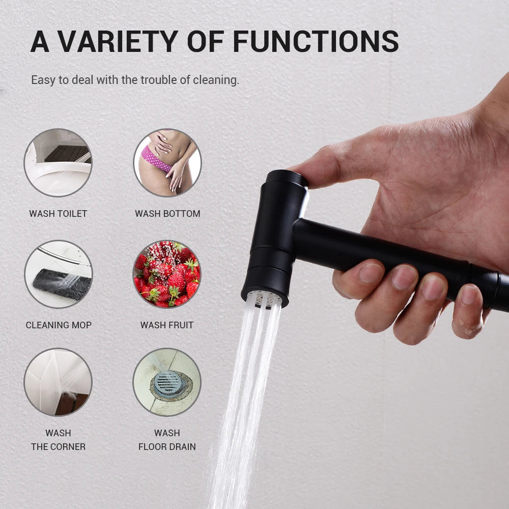 Douchette WC Bidet Mural Laiton Chaud & Froid