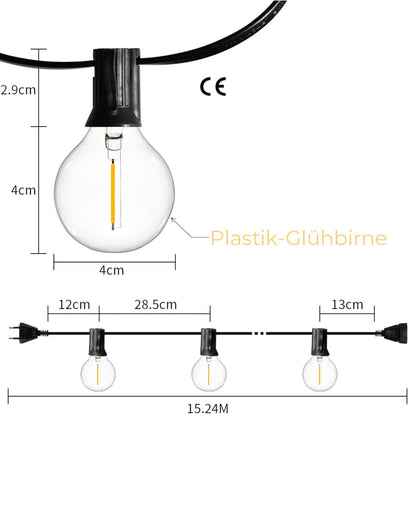Guirlande LED Étanche pour Extérieur – Ambiance Chaleureuse Jusqu’à 150M
