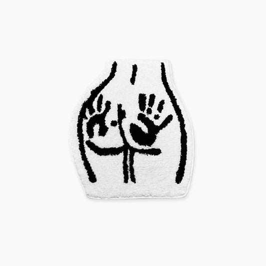 Tapis Fait Main Empreinte Ludique – Une Touche d’Humour et de Style pour Votre Intérieur
