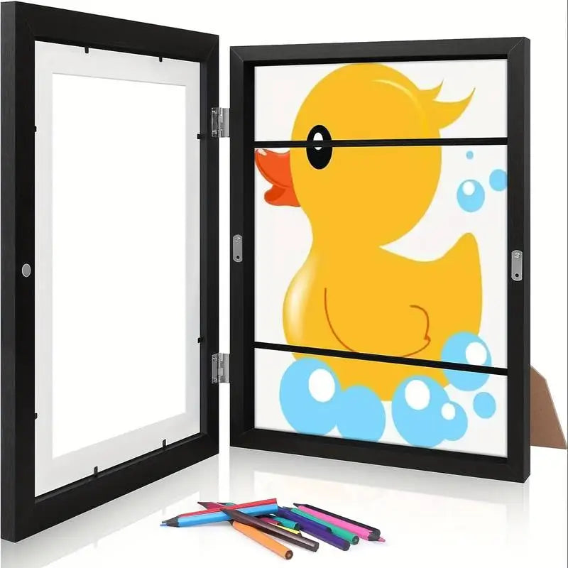 Cadre Magnétique en Bois – Pour Dessins et Œuvres d’Art des Enfants