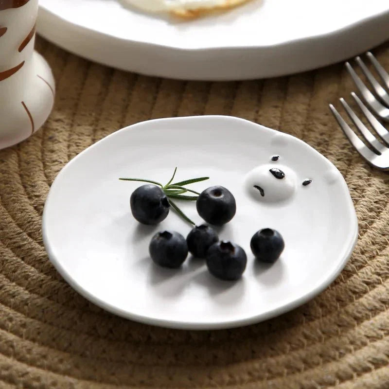 Ensemble de Vaisselle en Céramique Ours Polaire Dessin Animé