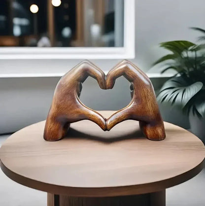 WarmHeart – Symbole d’Amour en Bois Fait Main pour une Décoration Remplie d’Émotion