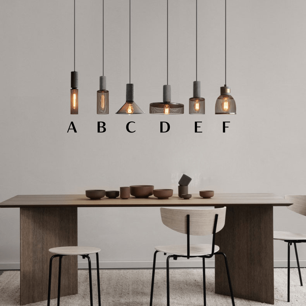 Suspension Cylindrique en Ciment, Douille