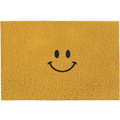 Paillasson Emoji Humeur, Antidérapant, 3 Tailles, Polyester