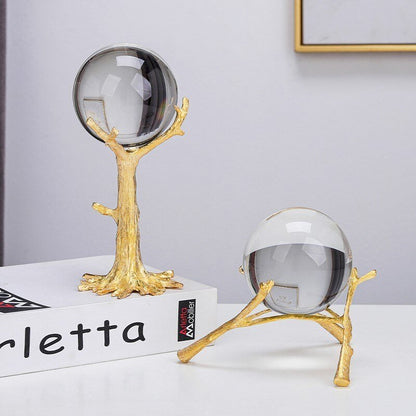 Globe en Verre de Cristal – Élégance Mystique pour Votre Intérieur