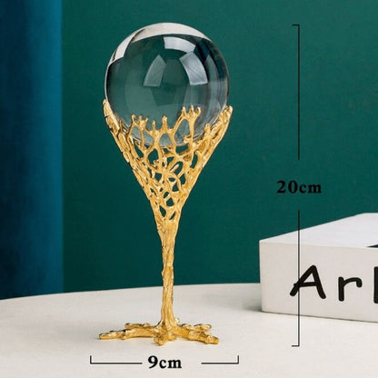 Globe en Verre de Cristal – Élégance Mystique pour Votre Intérieur