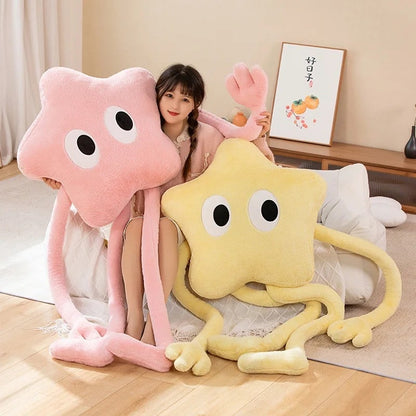 Coussin Étoile Géant en Peluche Kawaii Déco Chambre