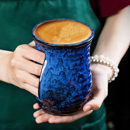 Grandes Tasses à Café Céramiques Abstraites
