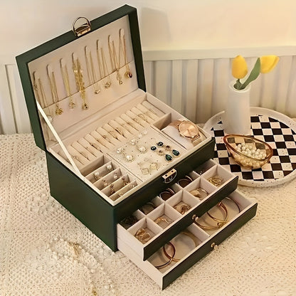 Boîte à Bijoux Organiseur, Coffret Luxe avec Compartiments