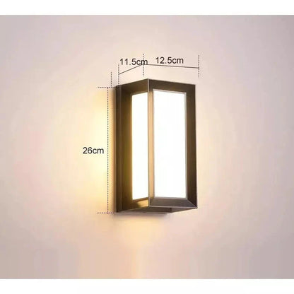 Applique Murale Extérieure LED 18W, IP65, Détecteur, Noir