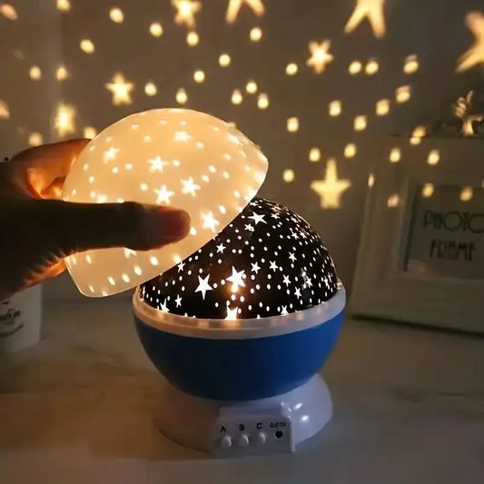 StarLuna | Lampe de Nuit LED Projecteur d’Étoiles – Lumière d’Ambiance Rotative 360