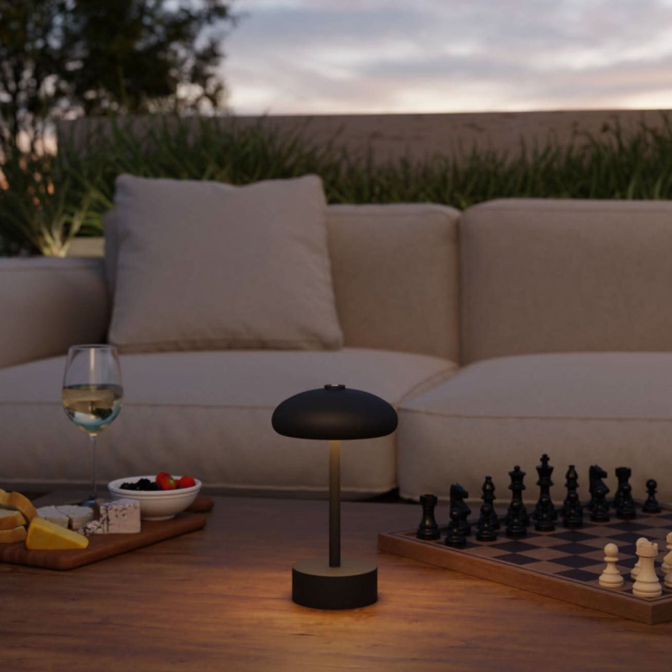 Elario | Lampe de Table Rechargeable – Éclairage d'Ambiance Moderne