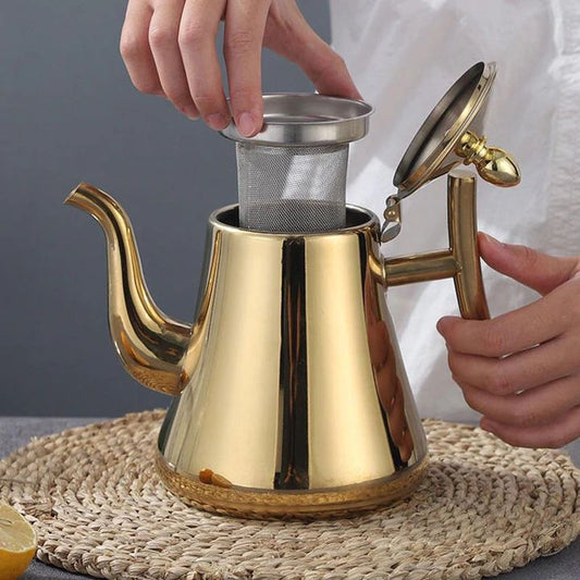 Bouilloire à Induction avec Filtre – Bouilloire en Acier Inoxydable Durable