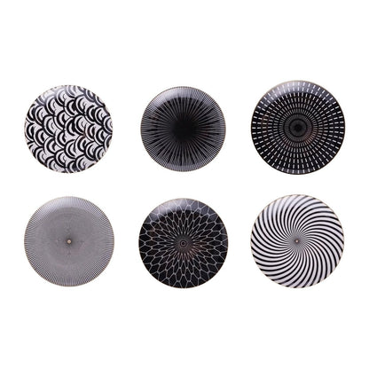 Collection d'Assiettes Euclid – Élégance Géométrique en Porcelaine Fine