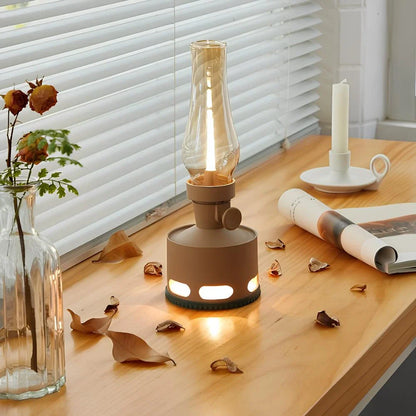 Lanterne Vintage LED Rechargeable avec Souffle Extincteur