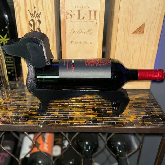 Porte-Bouteilles Original en Forme de Teckel – Une Touche Ludique pour Vos Moments de Dégustation