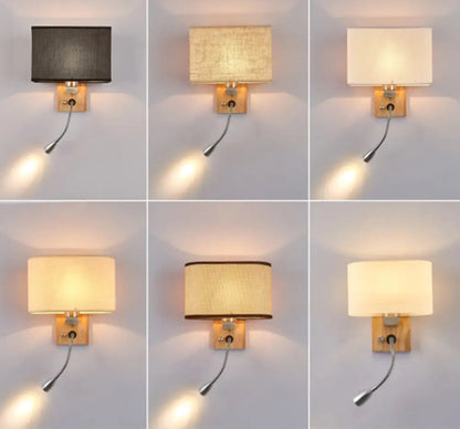 Applique de Lecture Murale Tissu Réglable Moderne