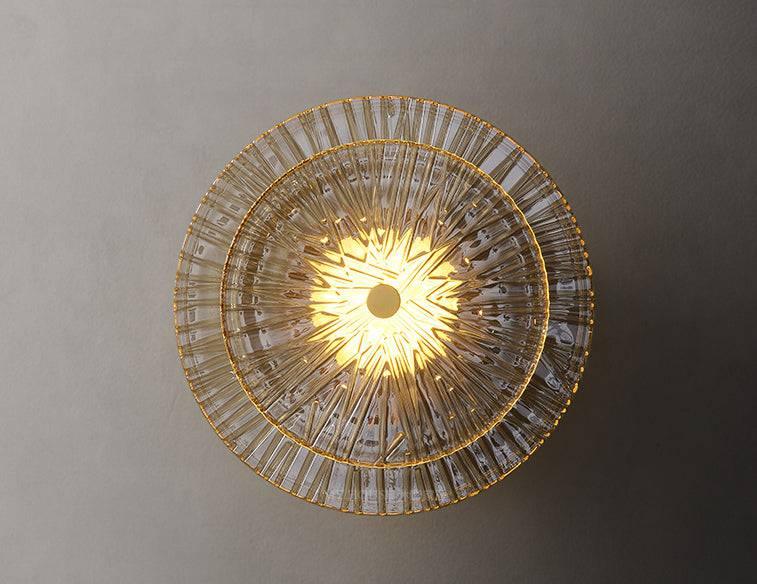 Applique Murale Cristal Doré – Style Moderne 20cm