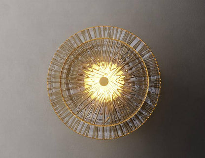 Applique Murale Cristal Doré – Style Moderne 20cm