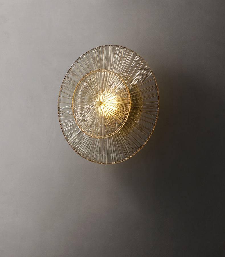 Applique Murale Cristal Doré – Style Moderne 20cm