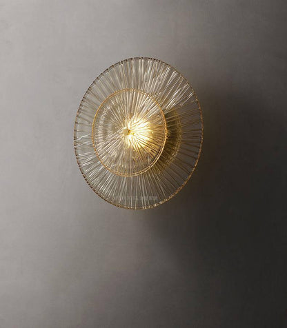 Applique Murale Cristal Doré – Style Moderne 20cm