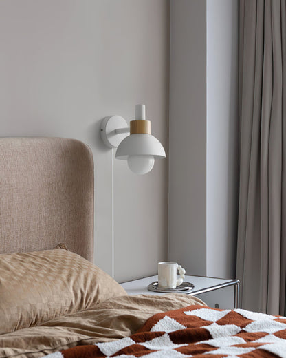 Applique Murale Fanta, LED, Métal & Bois, Prise Murale 150cm