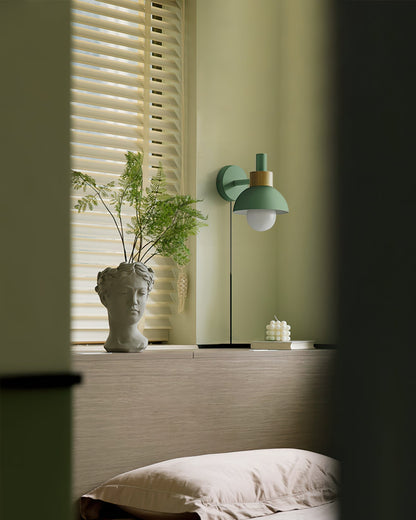 Applique Murale Fanta, LED, Métal & Bois, Prise Murale 150cm