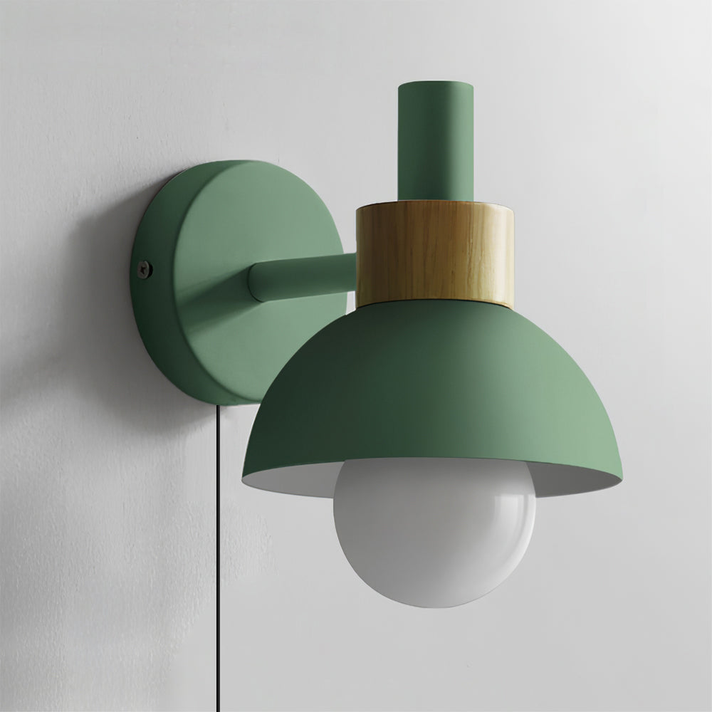 Applique Murale Fanta, LED, Métal & Bois, Prise Murale 150cm