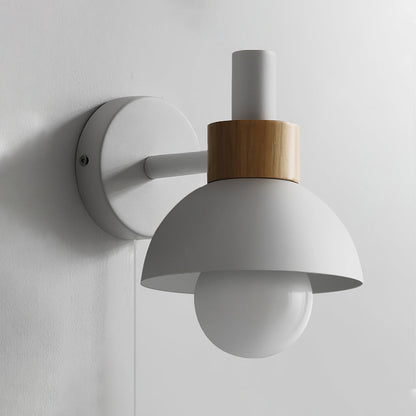 Applique Murale Fanta, LED, Métal & Bois, Prise Murale 150cm