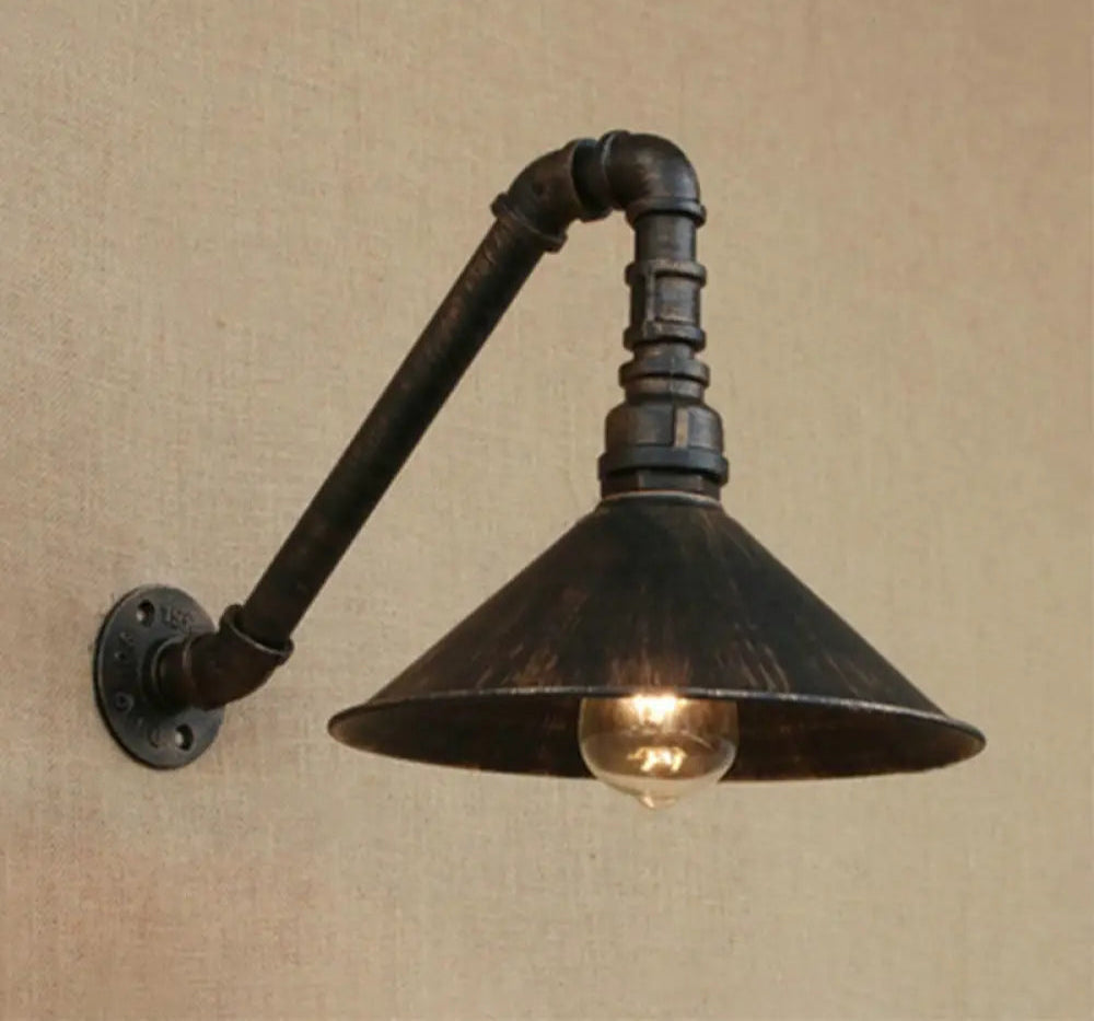 Applique Murale Laiton Antique, Style Industriel