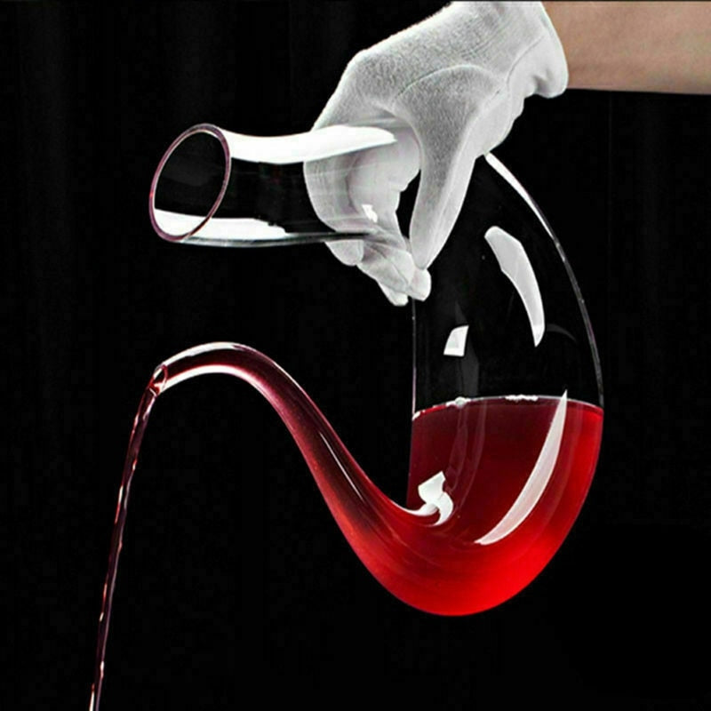 Carafe à Vin en Cristal Forme U – Capacité 1500 ml pour une Dégustation Élégante