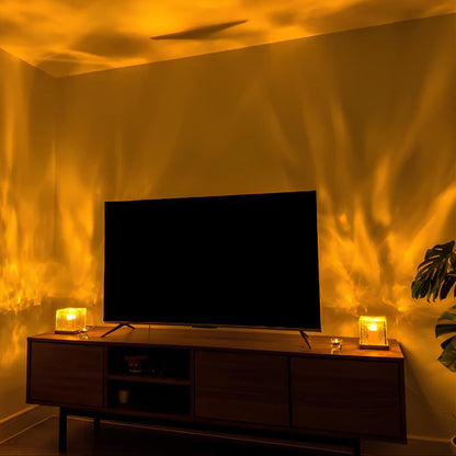 Aurora Lumières Boréales Cube | Décoration Lumineuse Inspirée des Aurores Boréales