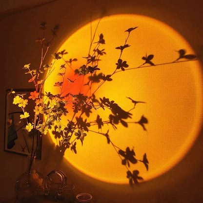 Lampe de Table | Projecteur Coucher de Soleil - 15 Couleurs au Choix