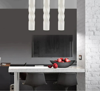 Suspension Cylindrique LED Dimmable – Noir ou Blanc