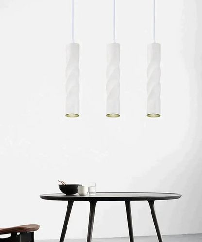 Suspension Cylindrique LED Dimmable – Noir ou Blanc