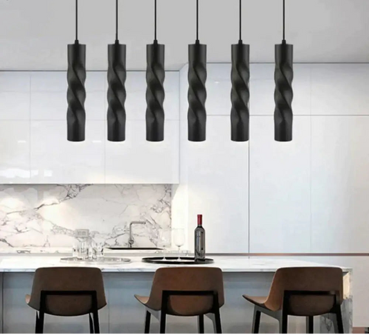 Suspension Cylindrique LED Dimmable – Noir ou Blanc