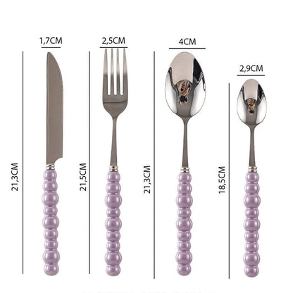 Couverts Perle Élégance – Design Luxueux et Unique