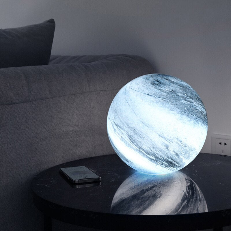 Glass Moon Lamp | Lampe en Verre Lune