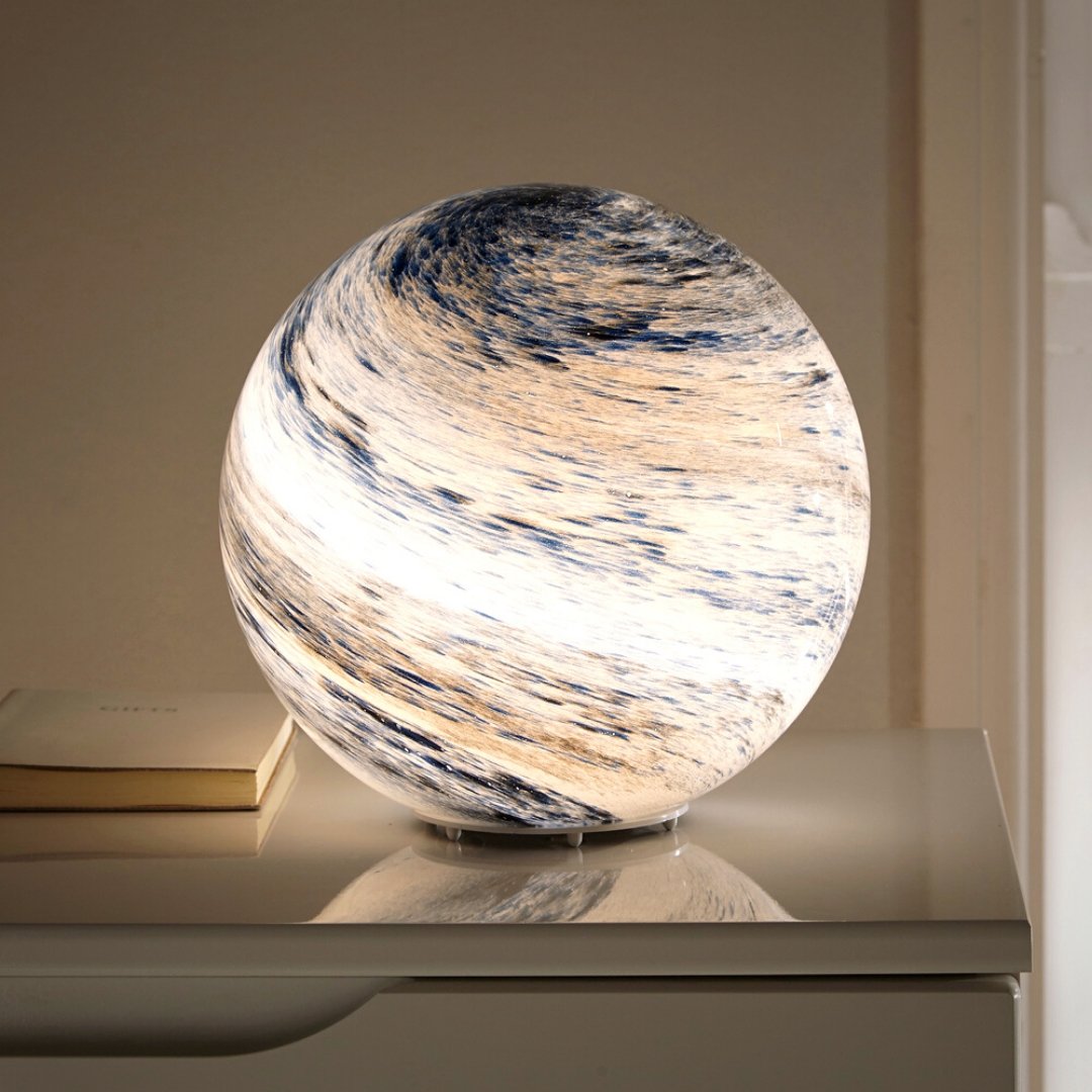 Glass Moon Lamp | Lampe en Verre Lune