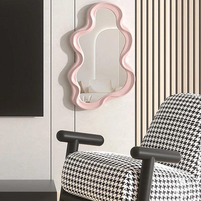 ScandiCloud - Miroir en forme de Nuage Élégant et Moderne