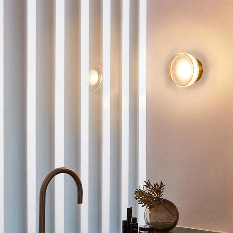 Applique Murale Aura – Élégance Moderne en Métal Noir et Doré