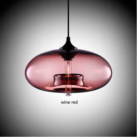 Suspension en Verre Kúla, Style Nordique, Abat-Jour Coloré