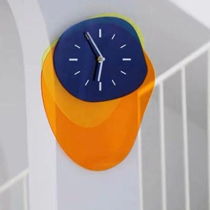 Horloge Murale Abstraite en Acrylique Transparent – Design Moderne et Artistique