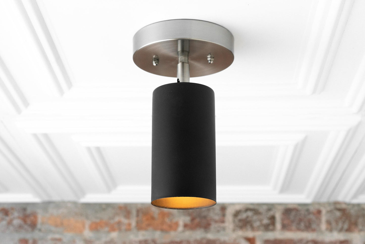 Spot Orientable Plafond Moderne – Laiton ou Noir Mat
