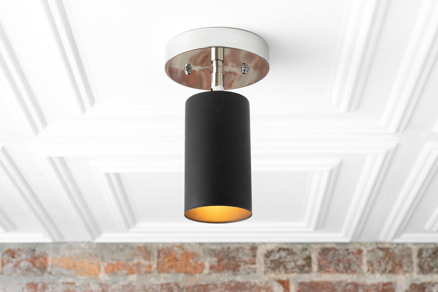 Spot Orientable Plafond Moderne – Laiton ou Noir Mat