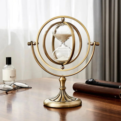 Sablier Scandinave Métal Doré Design