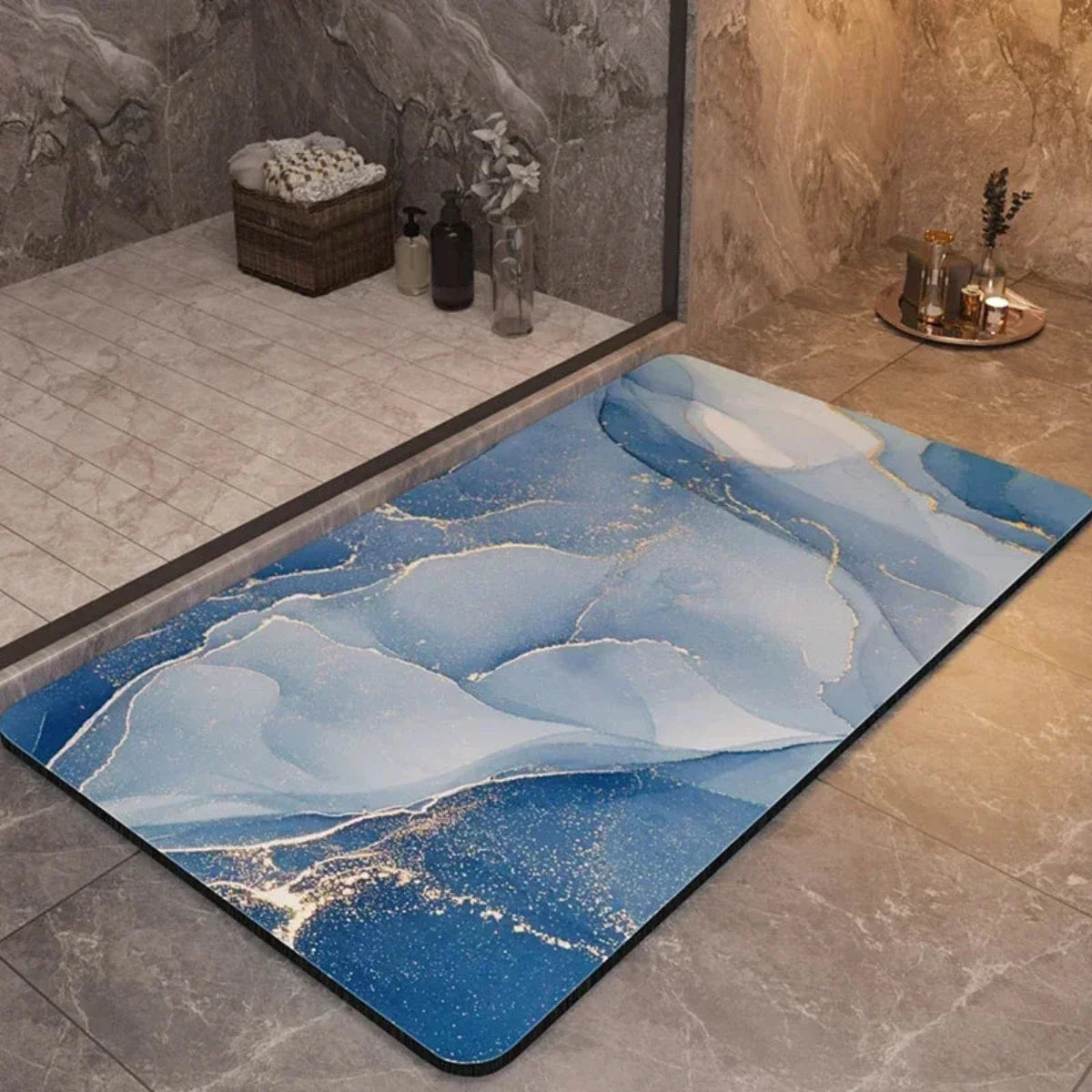 Tapis de Bain Antidérapant Séchage Rapide Saar
